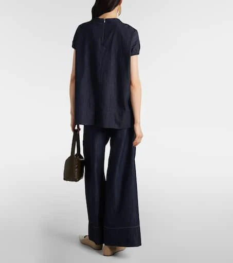 Max Mara Baiocco denim top 3