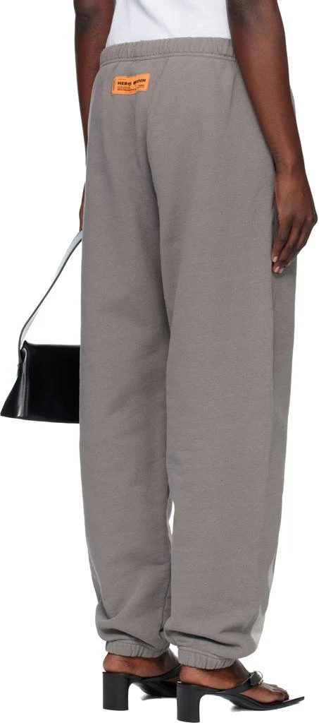 Heron Preston Gray 'Heron Law' Flames Sweatpants 3