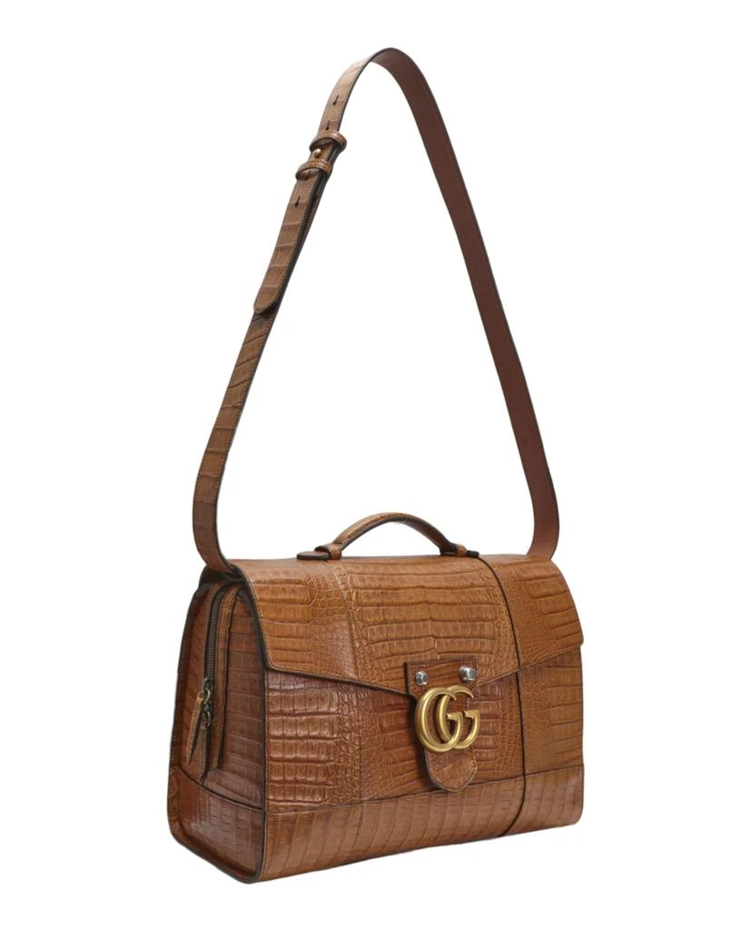 Gucci Large GG Marmont Alligator Briefcase 4