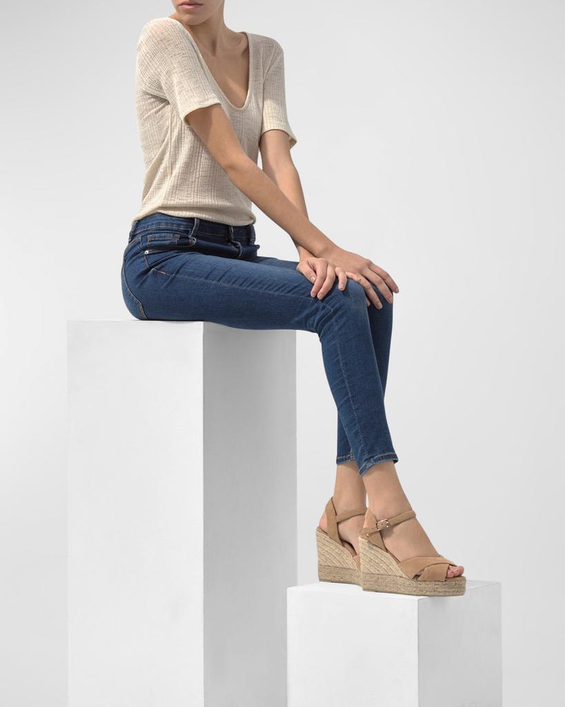 Castaner Blaudell Canvas Wedge Espadrille Sandals