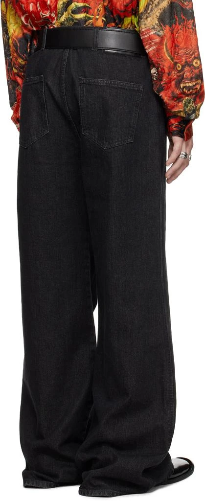 LU'U DAN Black Vintage Wash Phat Jeans 3