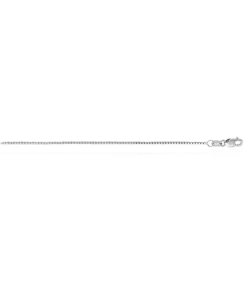 The Lovery Box Chain Necklace 14K White Gold 2