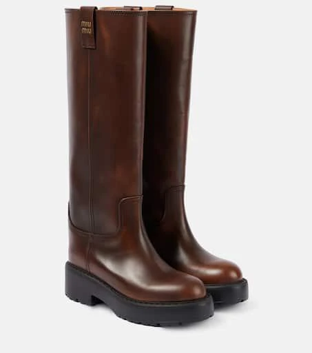 Miu Miu Leather knee-high boots 1