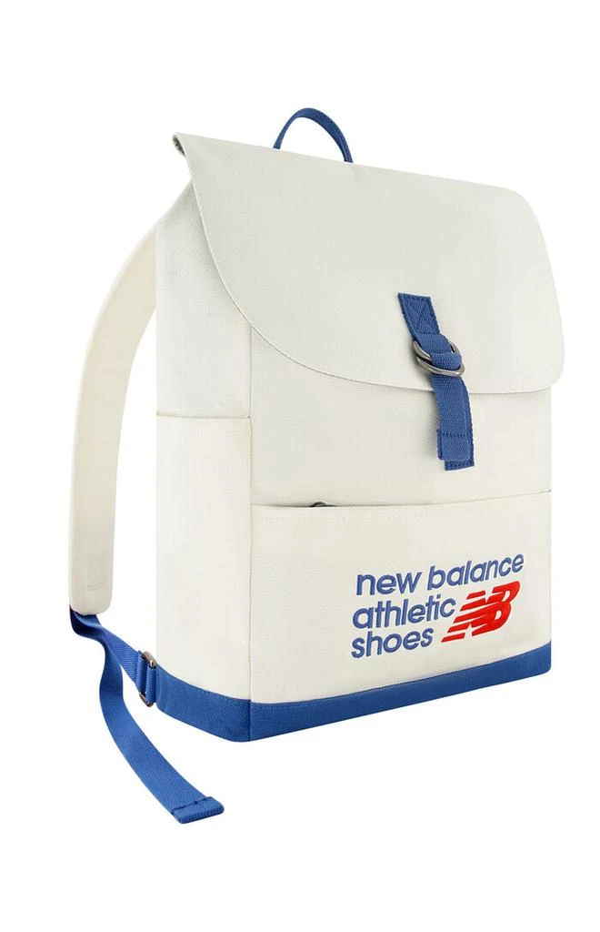 New Balance Blue & White Canvas Backpack 3