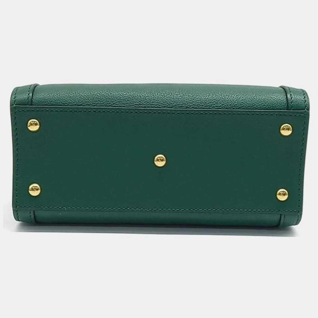 Gucci Gucci Green Leather Diana Tote Bag 5