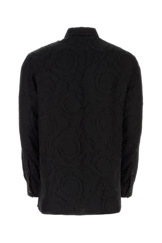 Versace Versace Patterned-Jacquard Long-Sleeved Buttoned Shirt 2