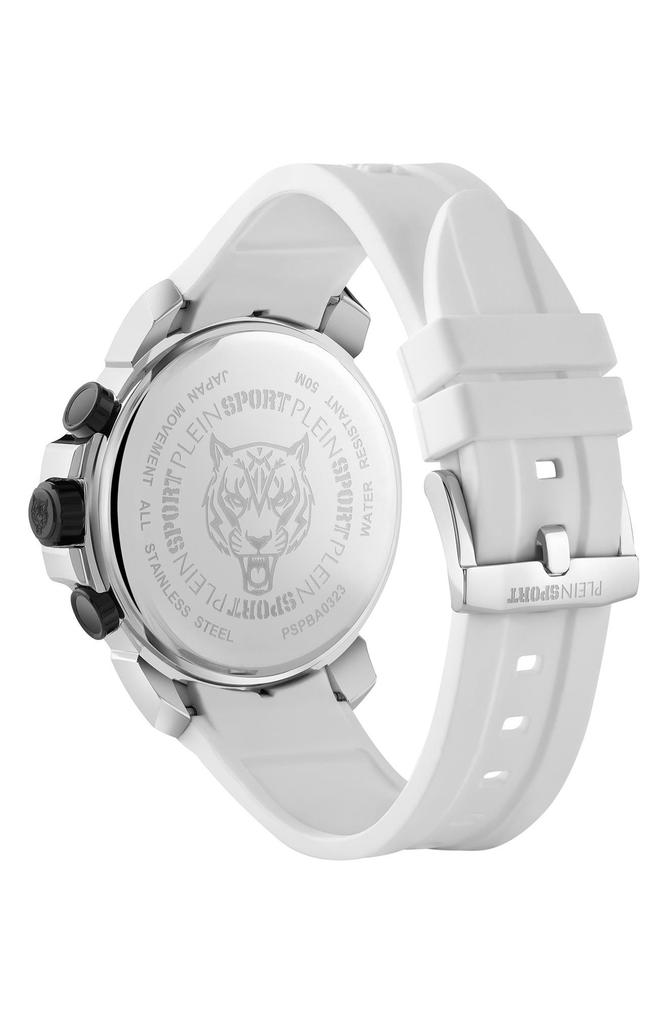 Plein Sport Powerlift Silicone Strap Watch, 45mm