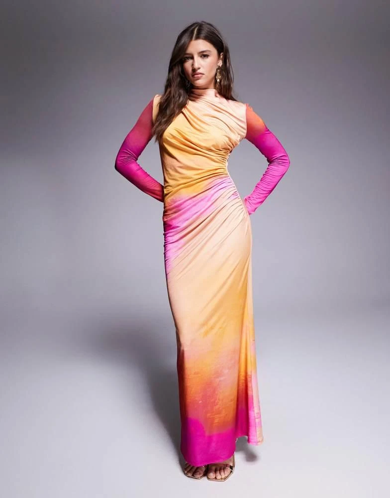 daska high neck maxi dress Daska