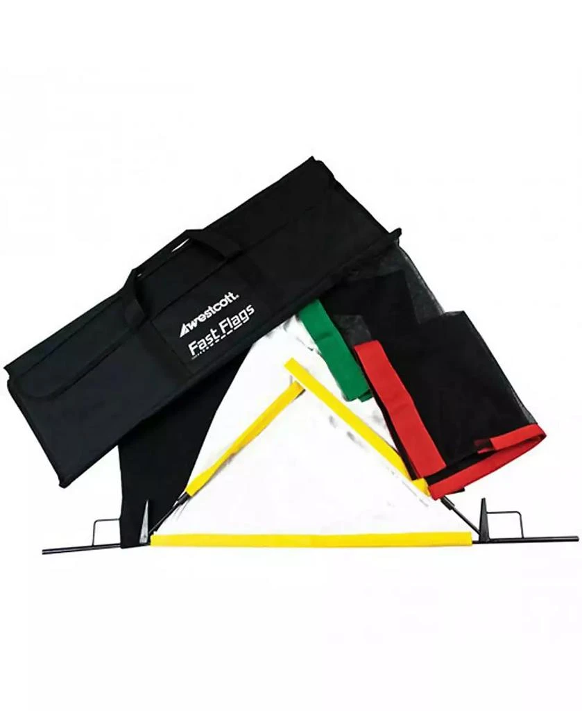 Westcott Fast Flags 18" x 24" Kit with Frames, Fabrics and Storage Bag
