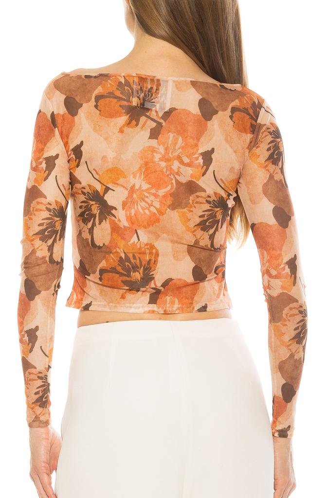 ALEXIA ADMOR Opal Sheer Mesh Top