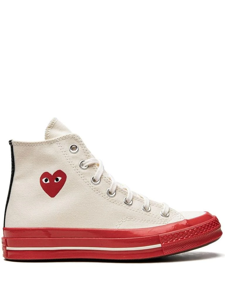 COMME DES GARCONS PLAY COMME DES GARCONS PLAY X CONVERSE RED SOLE HIGH TOP 1