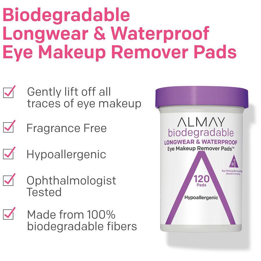 Almay Biodegradable Longwear & Waterproof Eye Makeup Remover Pads