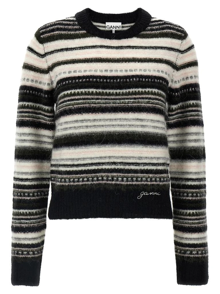Ganni Ganni Striped Knit Jumper 1