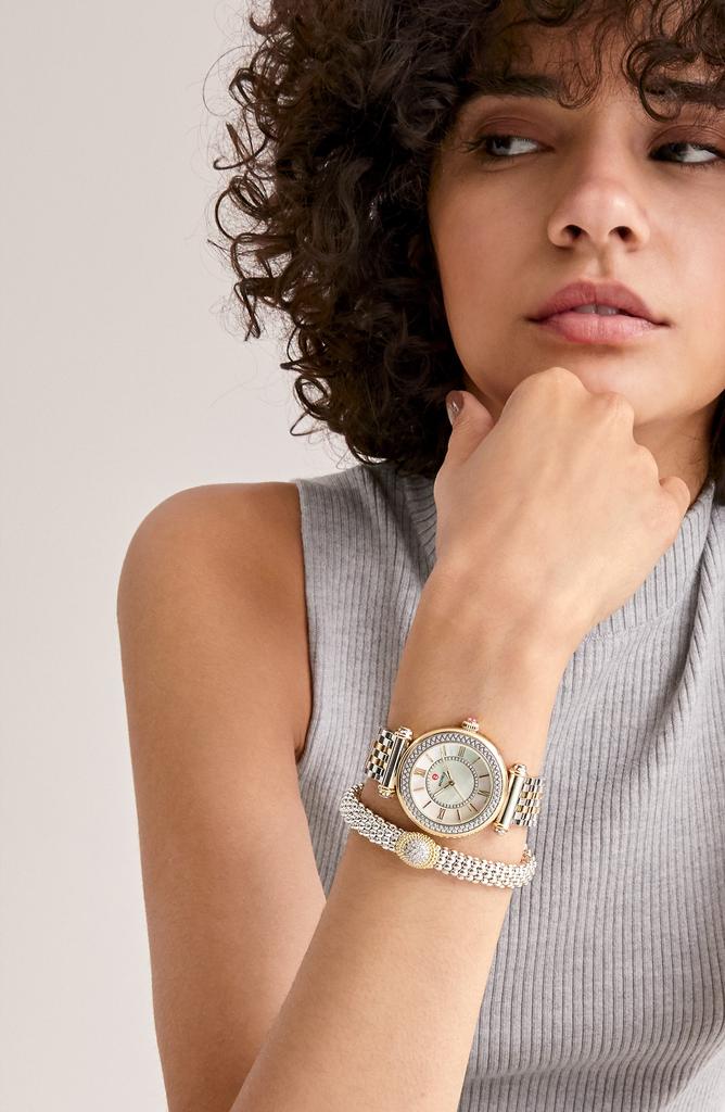michele caber diamond watch