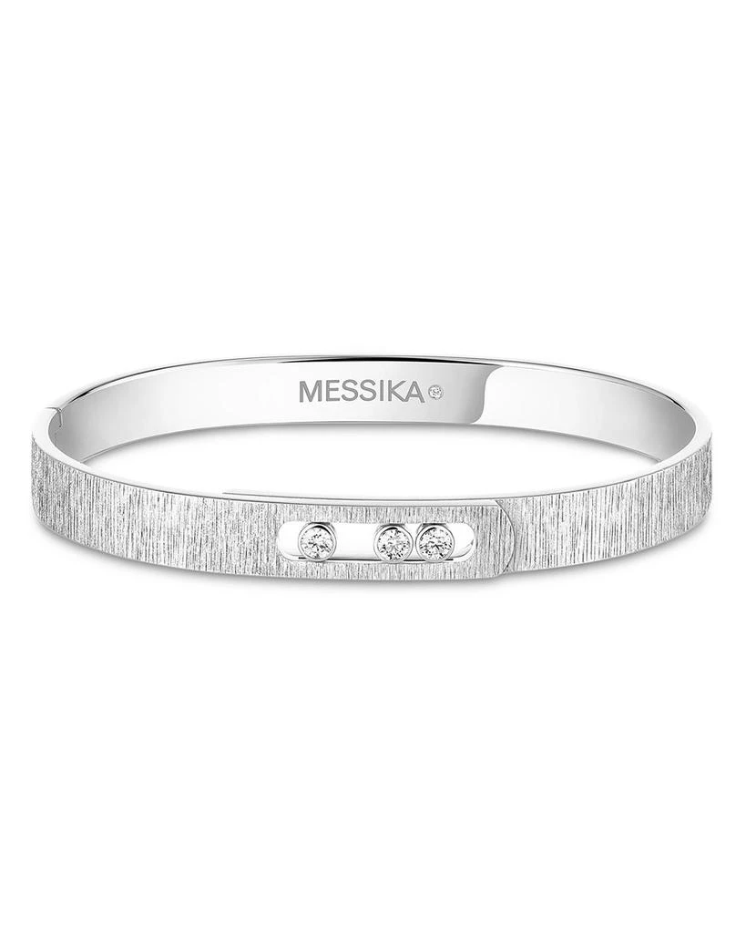 Messika 18K White Gold Move Noa Diamond Bangle Bracelet 1