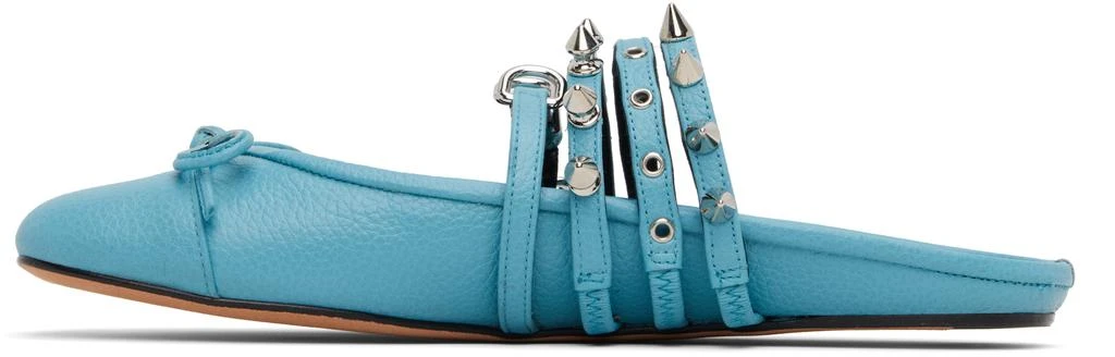 ABRA Blue Spike Ballerina Mules 3