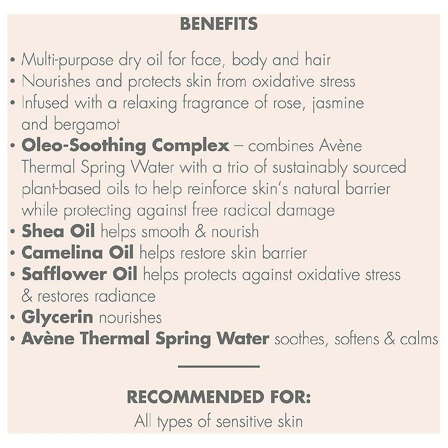 Avene Skin Care Oil, Dry, Quick Absorbing Multi-Use Moisturizer for Hair 
Body 3