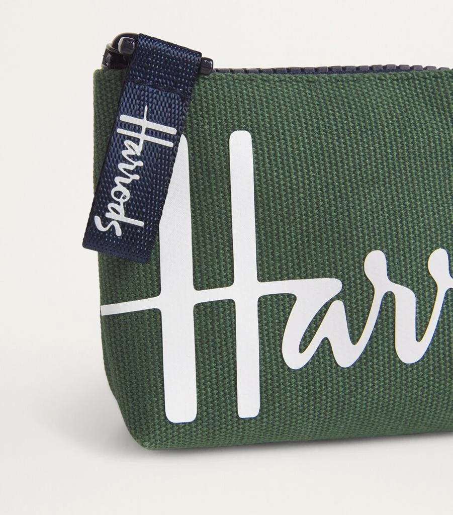 Harrods Cotton Logo Coin Purse 3