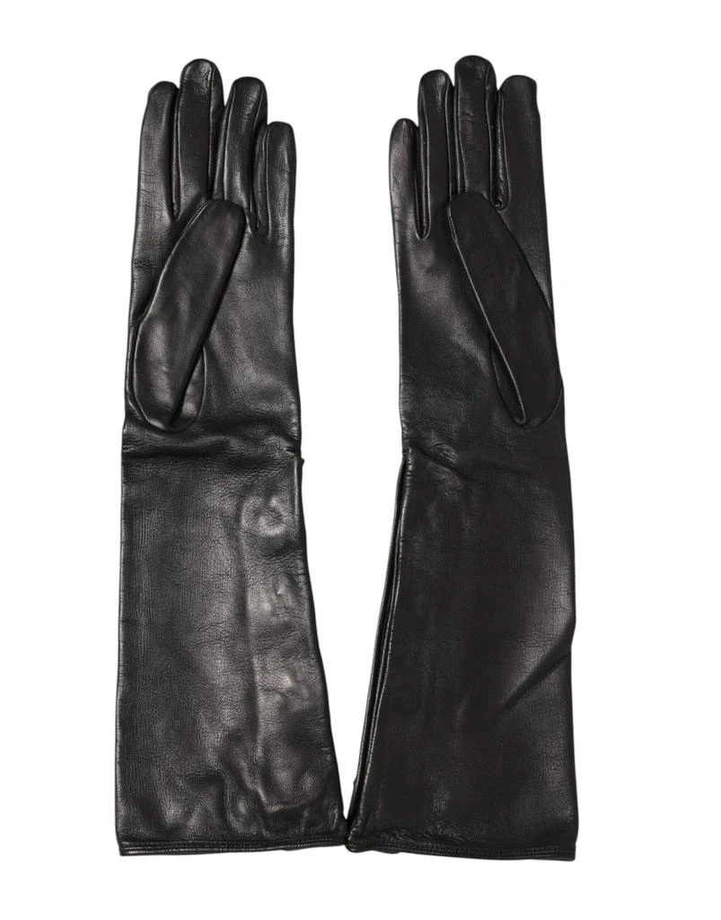 Dolce 
Gabbana Leather Embellished Long Mitten Women
s Gloves (Pre-Owned) 3