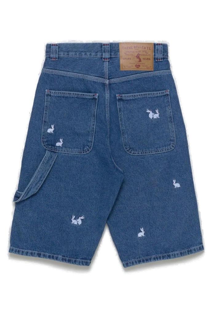 Carne Bollente Carne Bollente Bonanza Embroidered Denim Shorts