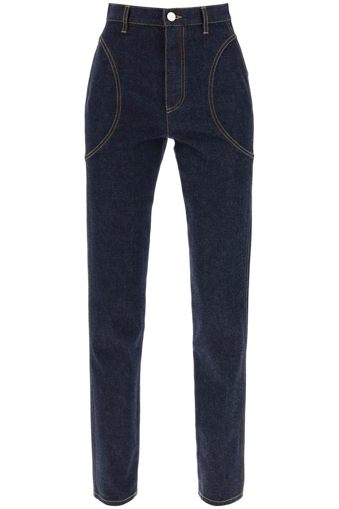 ALAIA high-waisted slim fit jeans