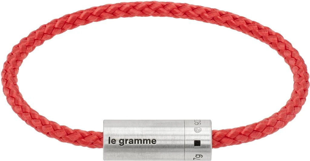 Le Gramme Red Nato Cable 'Le 7g' Bracelet 1