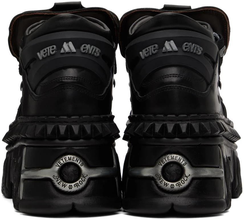 Vetements Black New Rock Edition Platform Sneakers 2