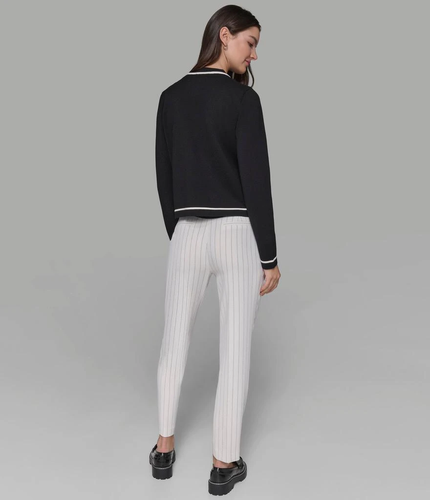Karl Lagerfeld Paris CROPPED CARDIGAN WITH CONTRAST PIPING 2