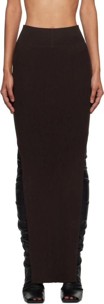 Rick Owens Brown Concordians Sacriskirt Midi Skirt 1