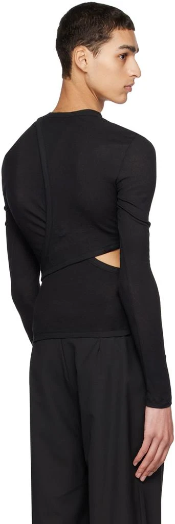 Dion Lee Black Modular Long Sleeve T-Shirt 3