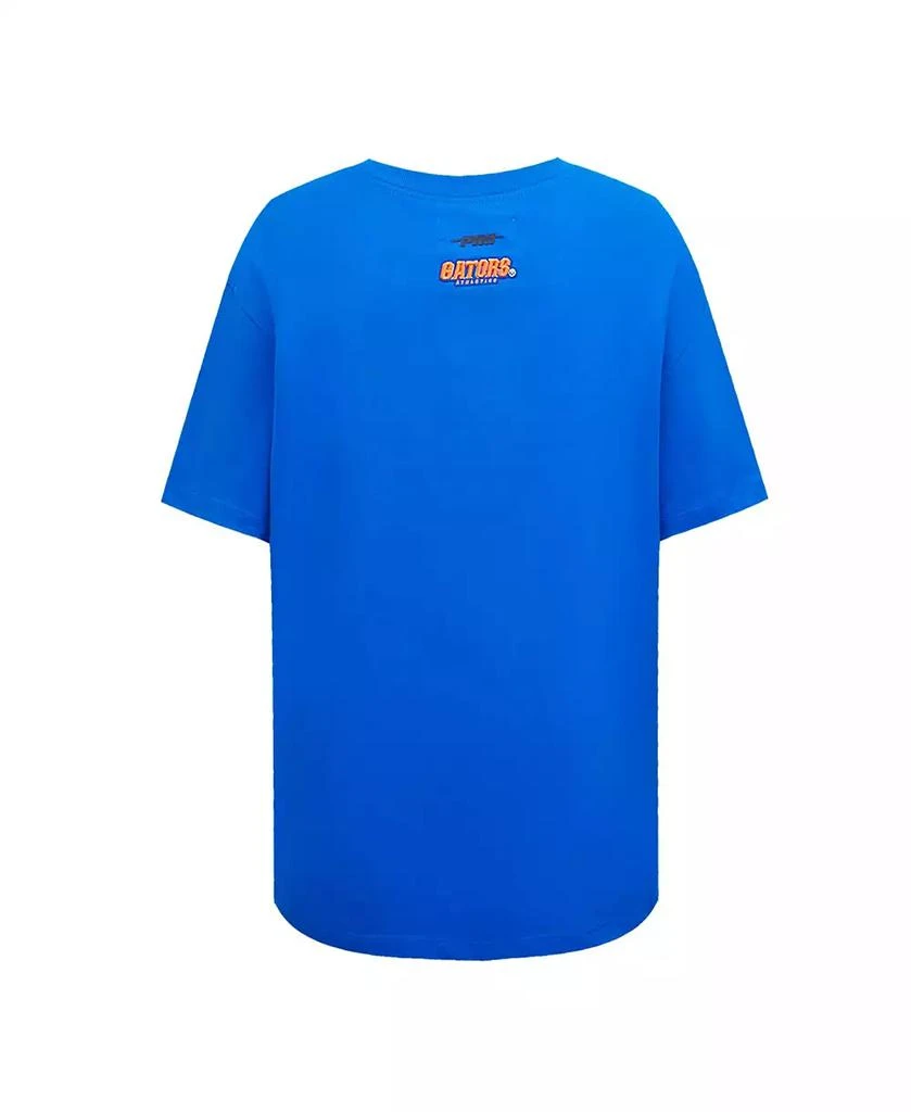 Pro Standard Women's Royal Florida Gators Script Tail Oversized Boyfriend T-Shirt 5