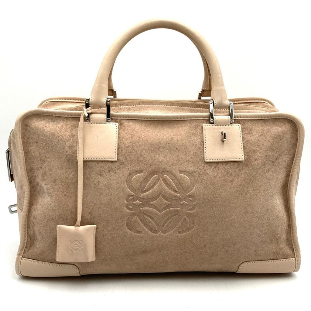 Loewe Suede Leather Handbag (Pre-Owned)