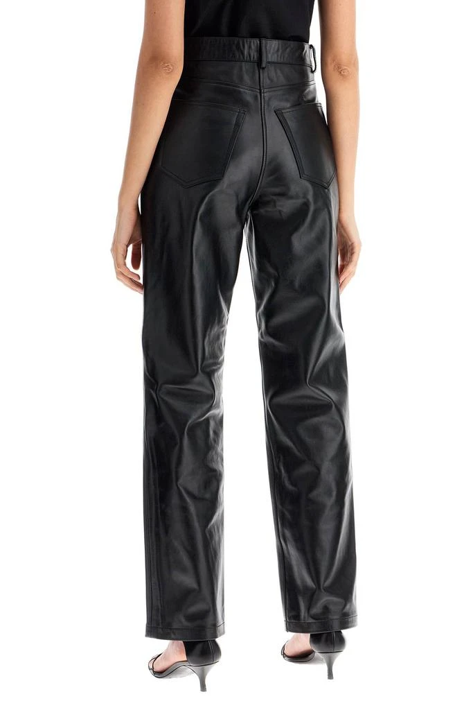 Totême straight leather pants for men 3