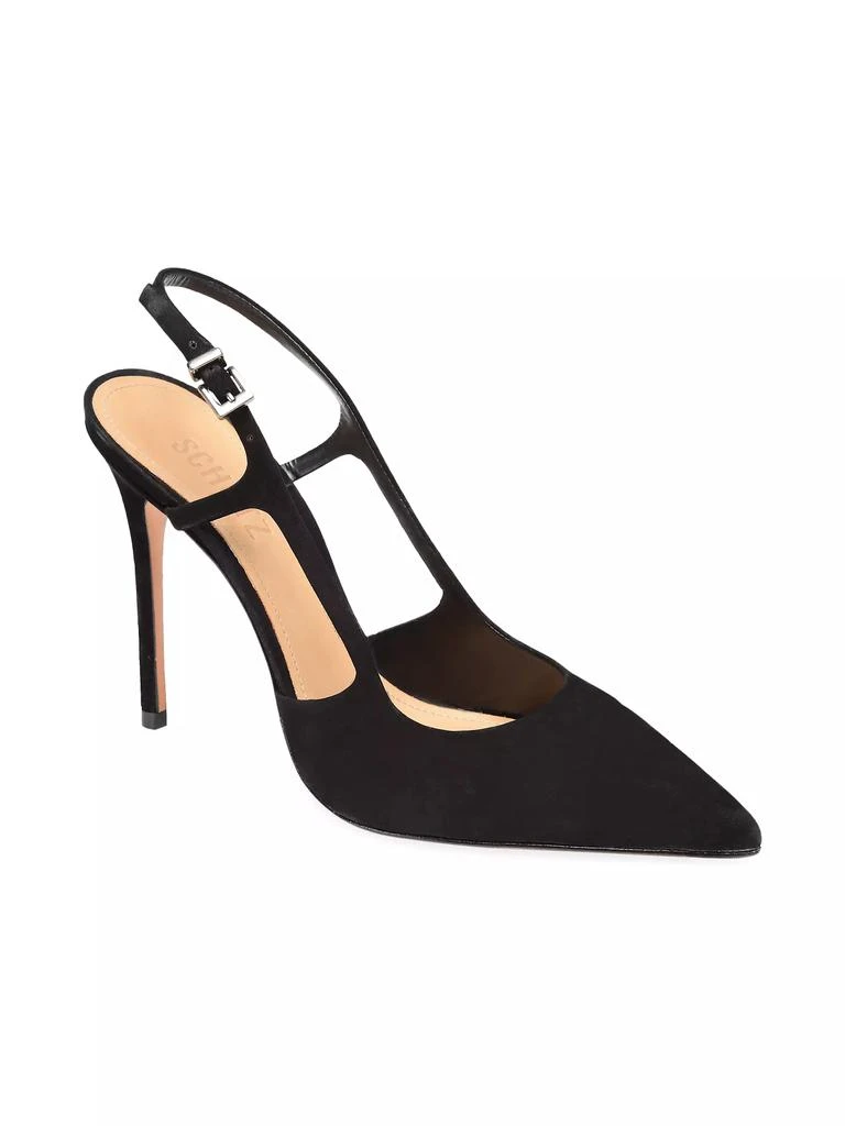 Schutz Boris Suede Slingback Pumps 2