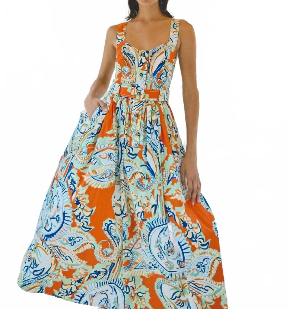 chinese dress ladies Hunter Bell Alana Dress in Tropical Palm
