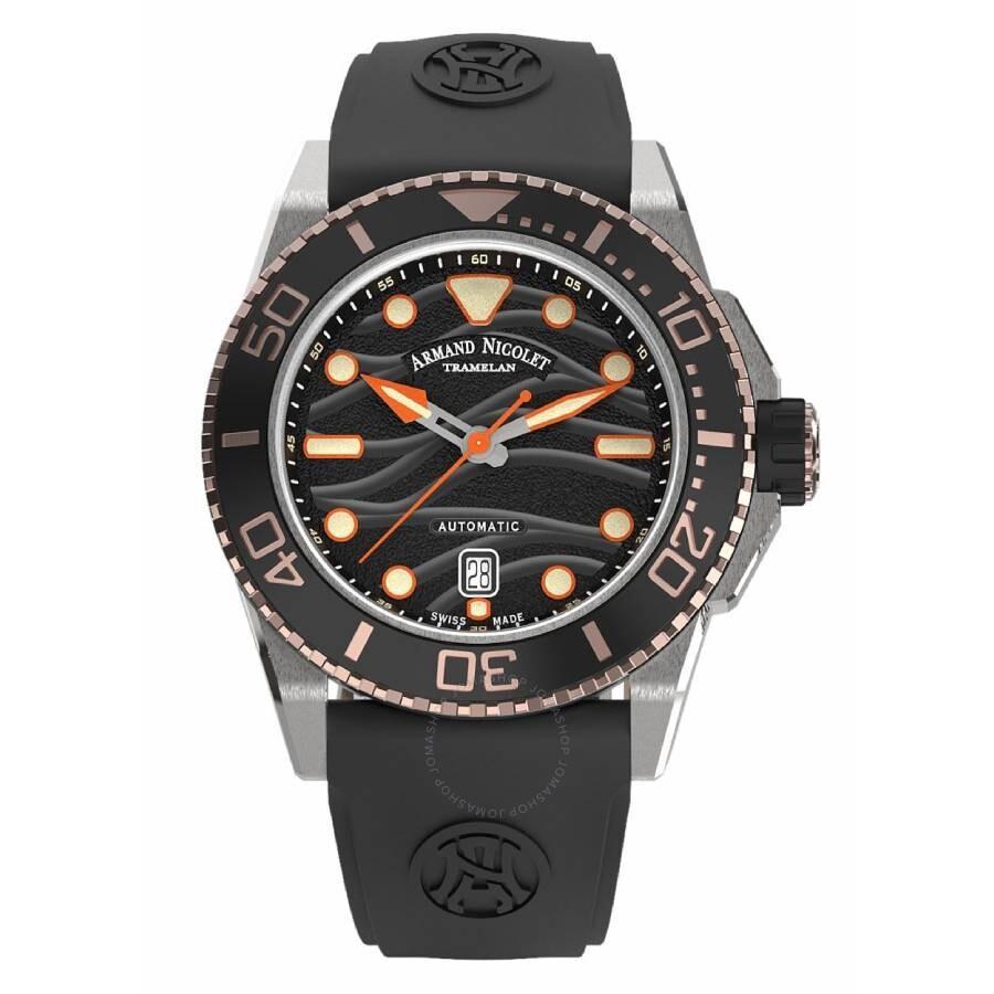 Armand Nicolet JSH Automatic Black Dial Men's Watch A480PSN-NO-GG4710N