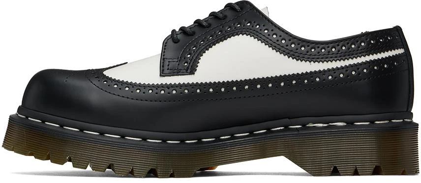 Dr. Martens Black & White 3989 Bex Smooth Leather Brogues 3
