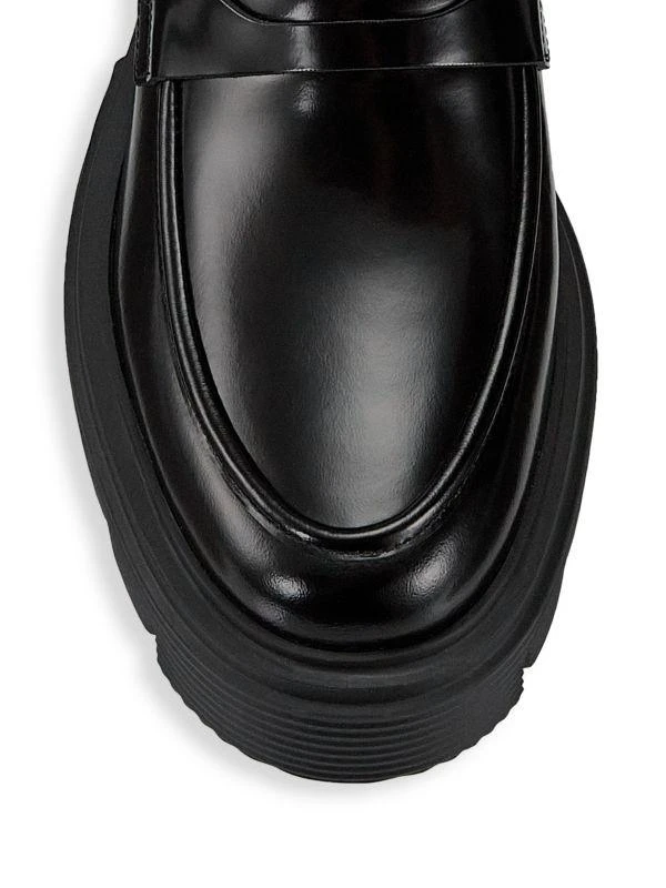 Stuart Weitzman Soho Leather Penny Loafers 4