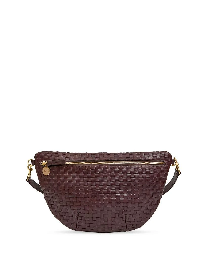 Clare V Grande Woven Checker Leather Fanny Pack 1