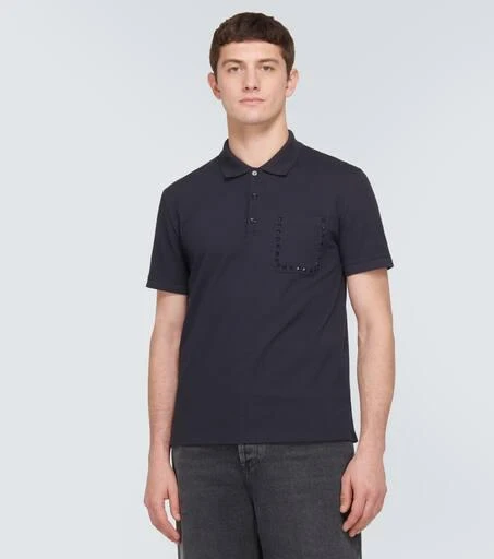 Valentino Rockstud cotton polo shirt 3