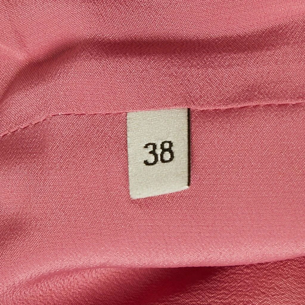 Gucci Gucci Pink Lurex Ruffle Detail Pants and Shirt Set S 6