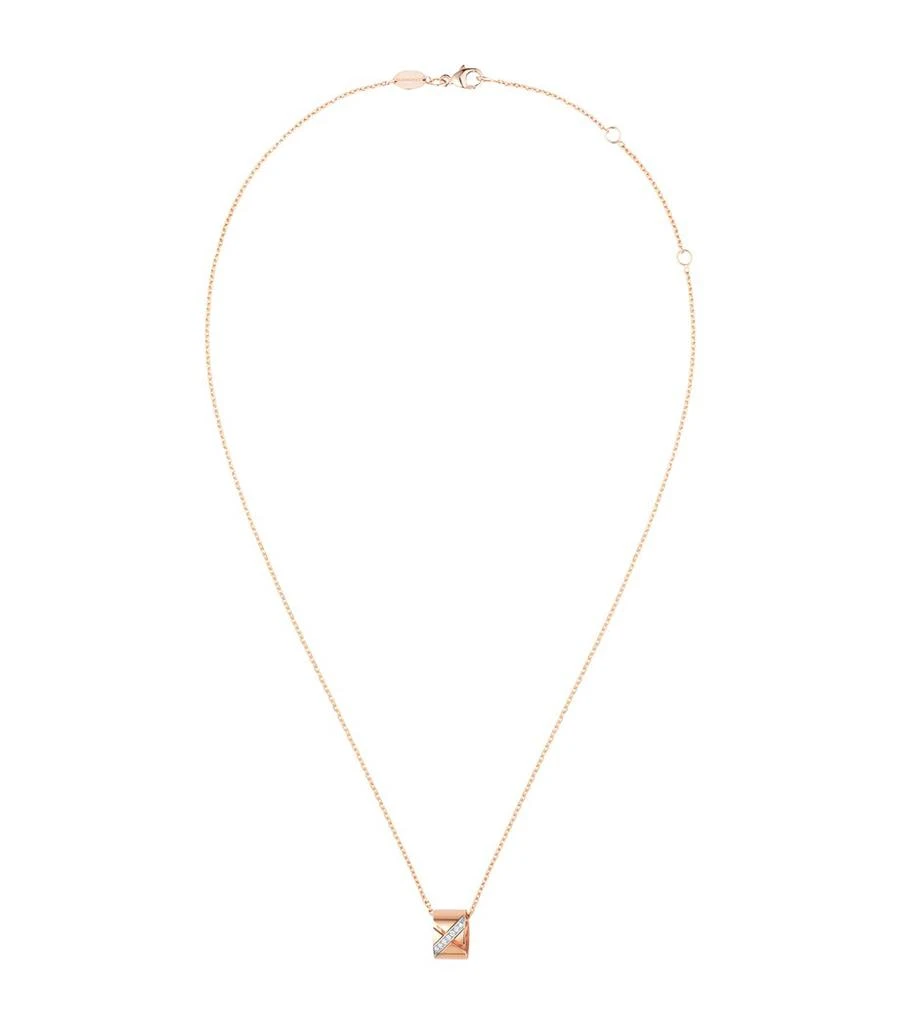 Chaumet Rose Gold and Diamond Liens Pendant Necklace 1