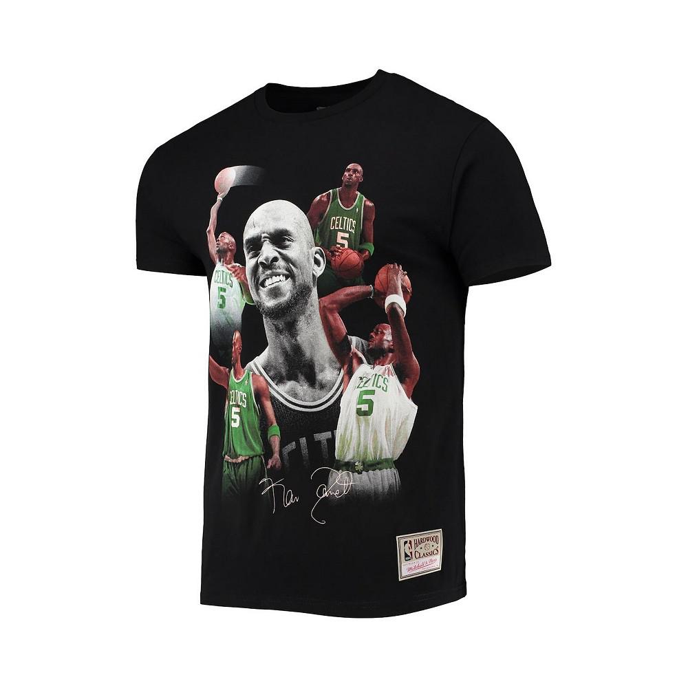 Mitchell & Ness Men's Kevin Garnett Black Boston Celtics Collage T-Shirt