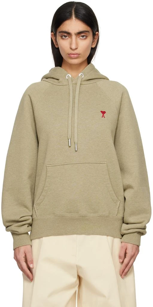 AMI Green Ami de Cœur Hoodie 1