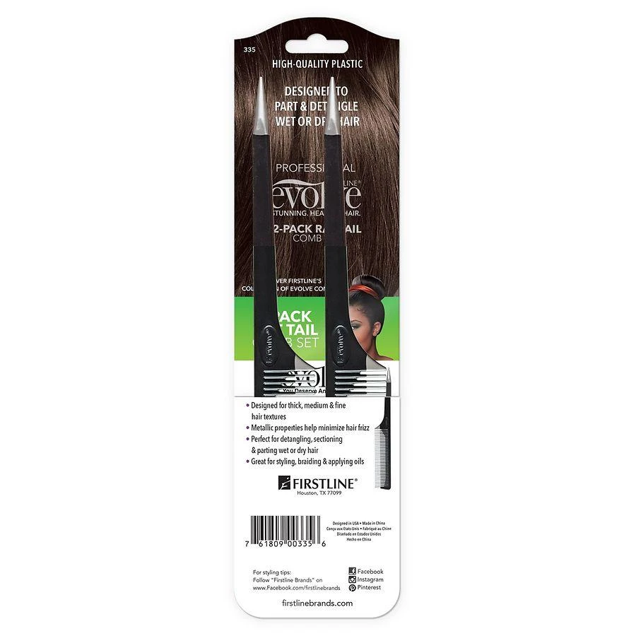 Evolve Rat Tail Comb Set 2
