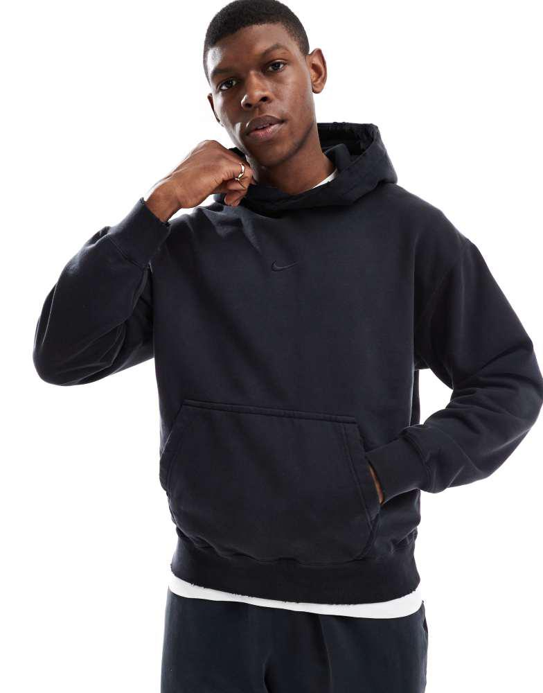 nike black hoodie asos