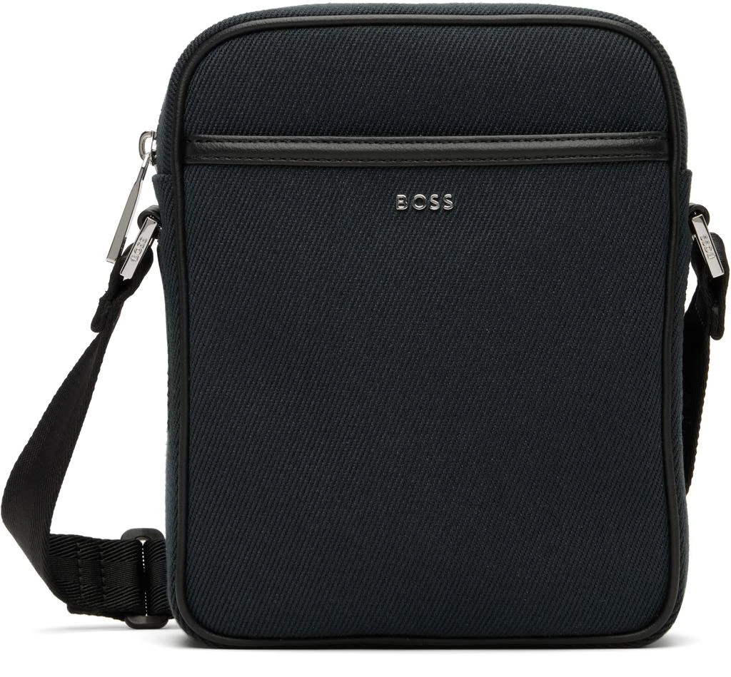 Hugo Boss Navy Logo Crossbody Pouch