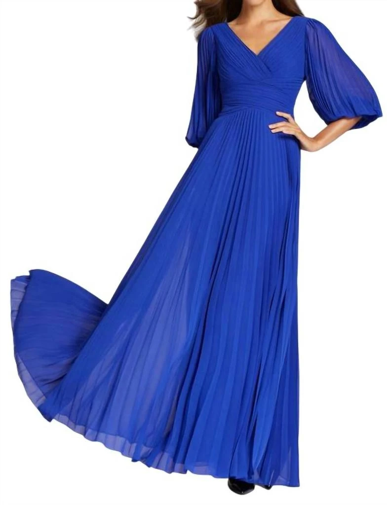 sachin and babi light blue dress Long Sax Blue Chiffon Plus Size Evening Dress ABU3259