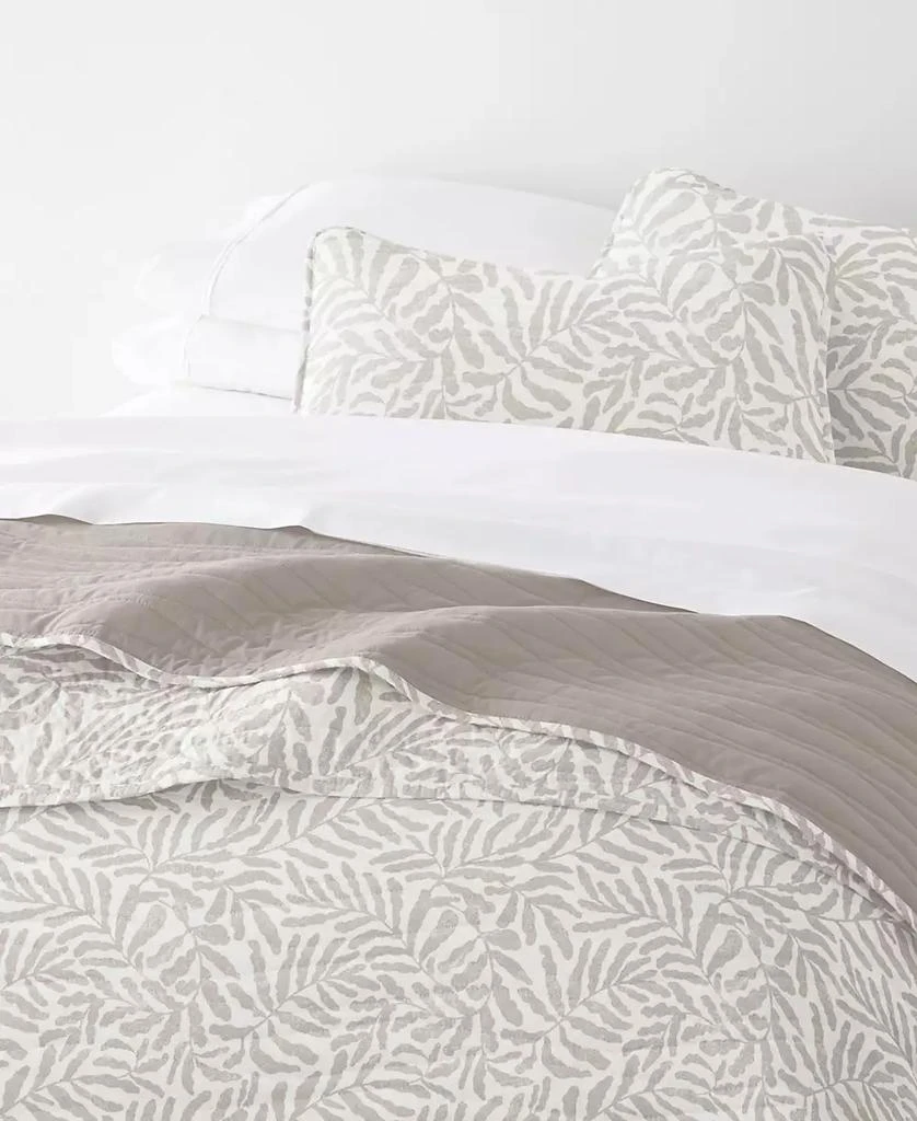 IENJOY HOME Tossed Ferns Reversible 3-Pc. Quilt Set 5