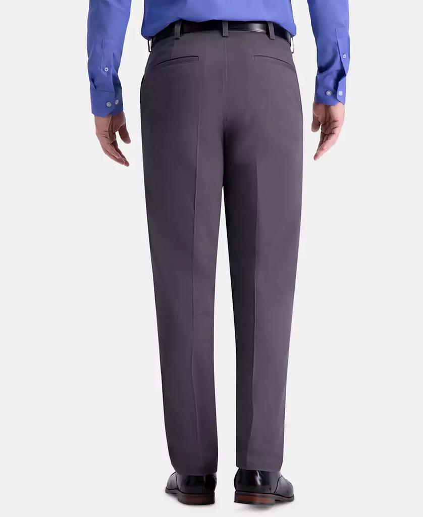 Haggar Men's Premium Comfort Khaki Classic-Fit 2-Way Stretch Wrinkle Resistant Flat Front Stretch Casual Pants